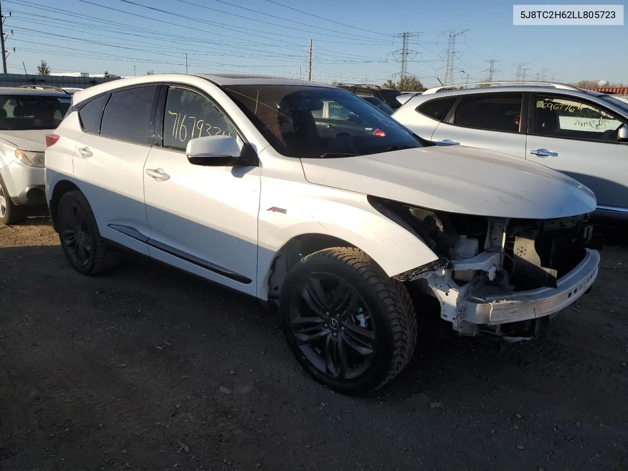 2020 Acura Rdx A-Spec VIN: 5J8TC2H62LL805723 Lot: 76142734