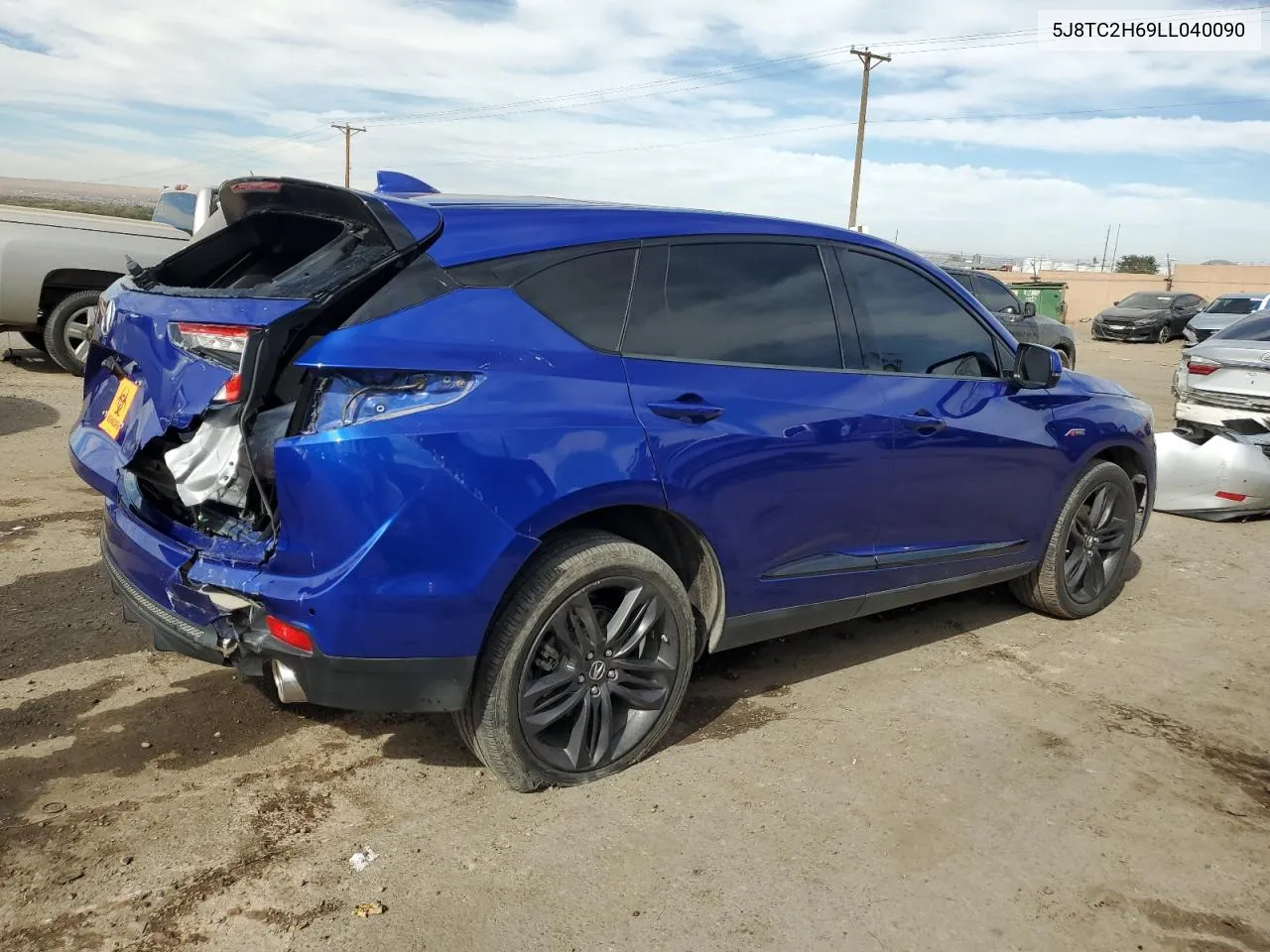 2020 Acura Rdx A-Spec VIN: 5J8TC2H69LL040090 Lot: 77013844