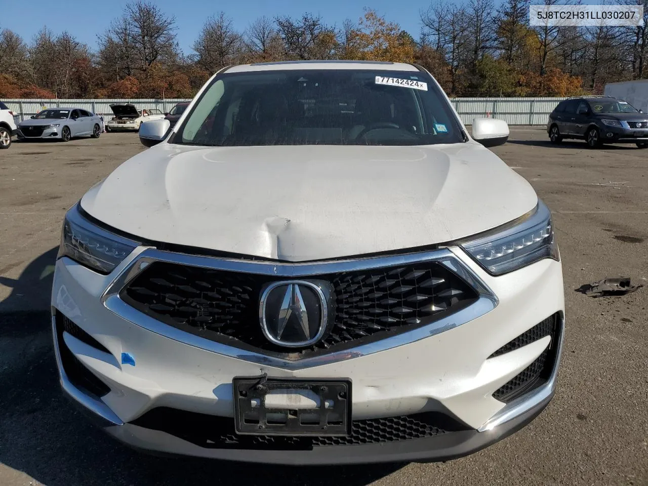 2020 Acura Rdx VIN: 5J8TC2H31LL030207 Lot: 77142424