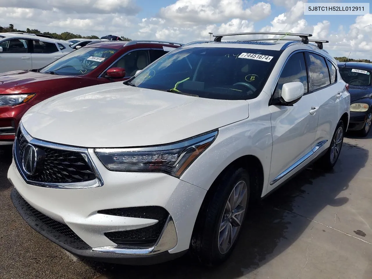 2020 Acura Rdx Technology VIN: 5J8TC1H52LL012911 Lot: 79145974