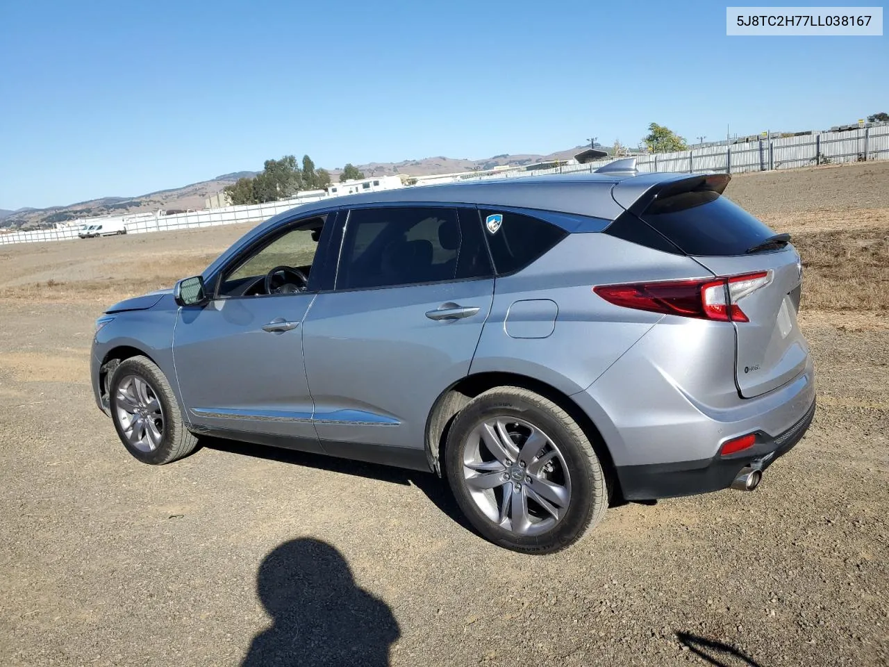 2020 Acura Rdx Advance VIN: 5J8TC2H77LL038167 Lot: 79850834