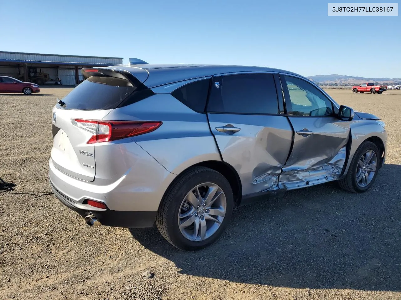 2020 Acura Rdx Advance VIN: 5J8TC2H77LL038167 Lot: 79850834