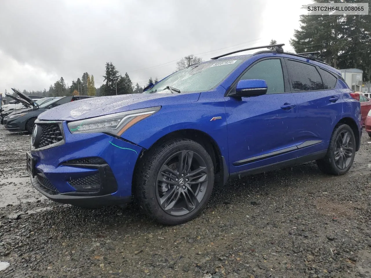 2020 Acura Rdx A-Spec VIN: 5J8TC2H64LL008065 Lot: 80587934