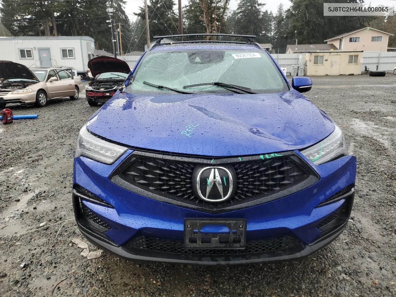 2020 Acura Rdx A-Spec VIN: 5J8TC2H64LL008065 Lot: 80587934