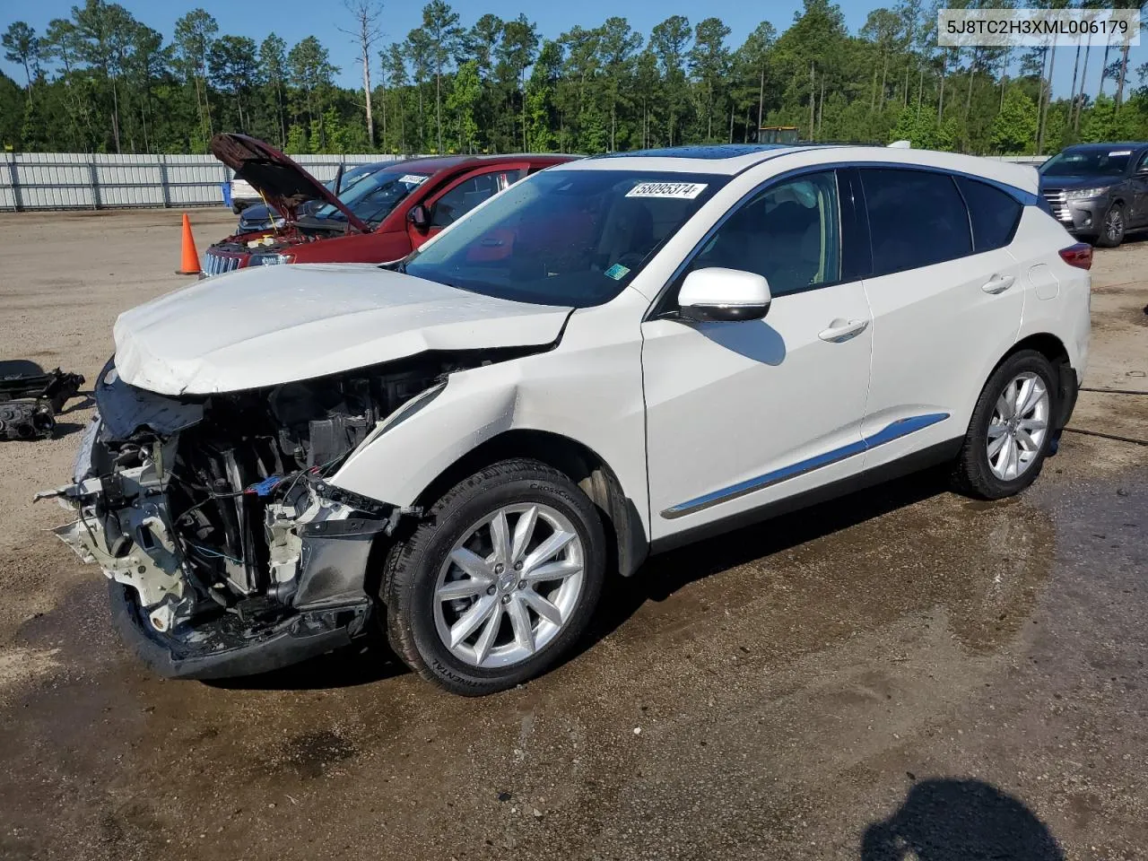 2021 Acura Rdx VIN: 5J8TC2H3XML006179 Lot: 58095374