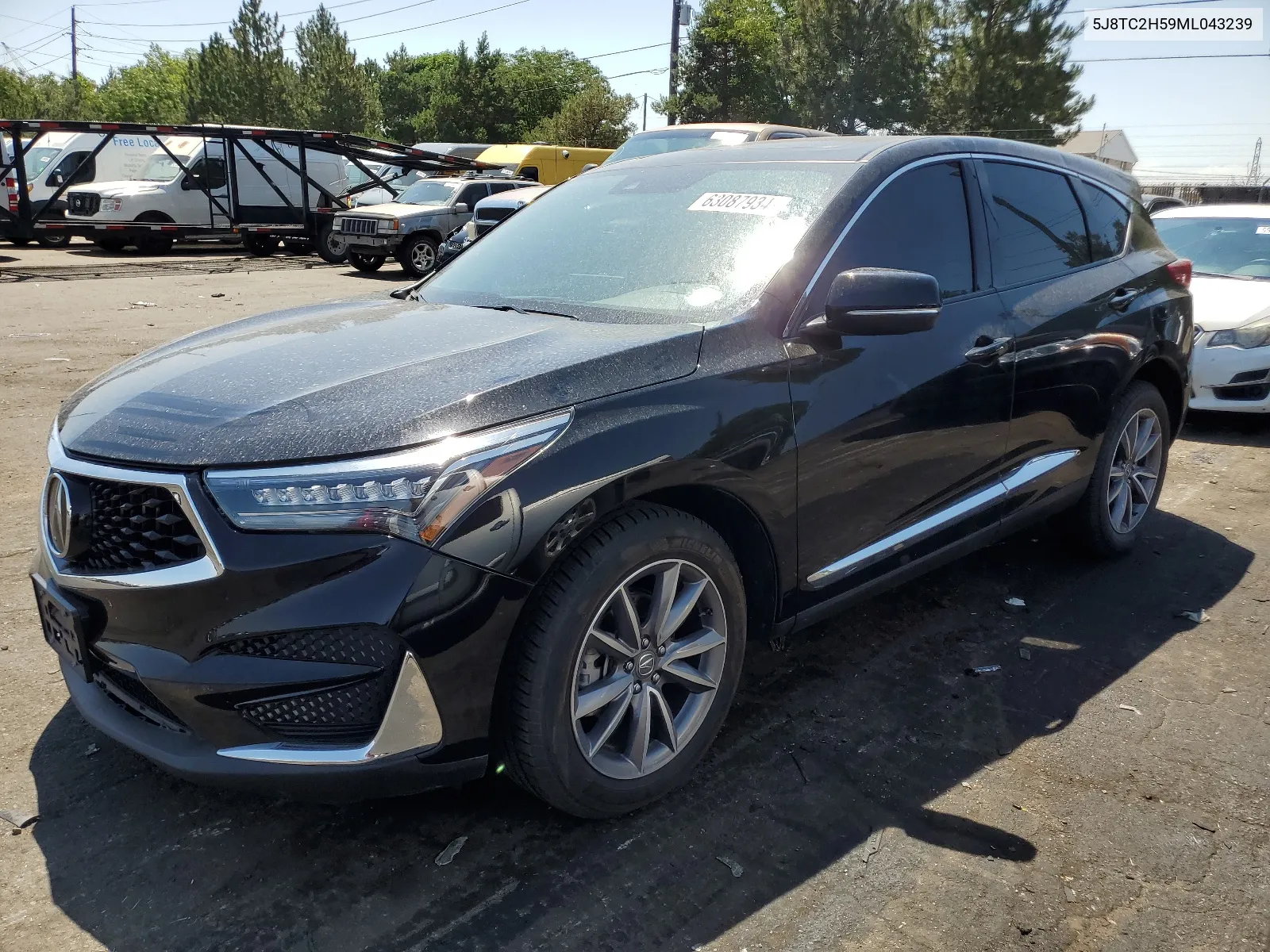 2021 Acura Rdx Technology VIN: 5J8TC2H59ML043239 Lot: 63087934