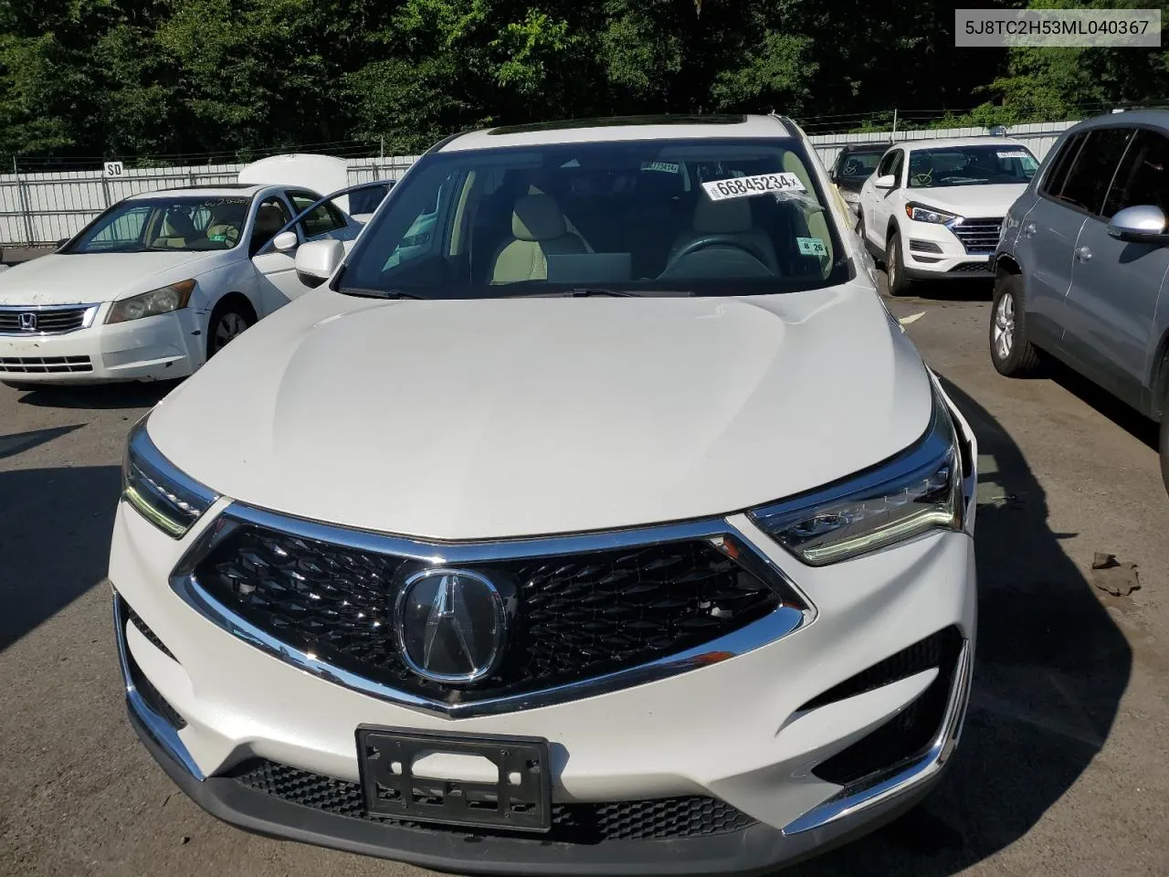 2021 Acura Rdx Technology VIN: 5J8TC2H53ML040367 Lot: 66845234