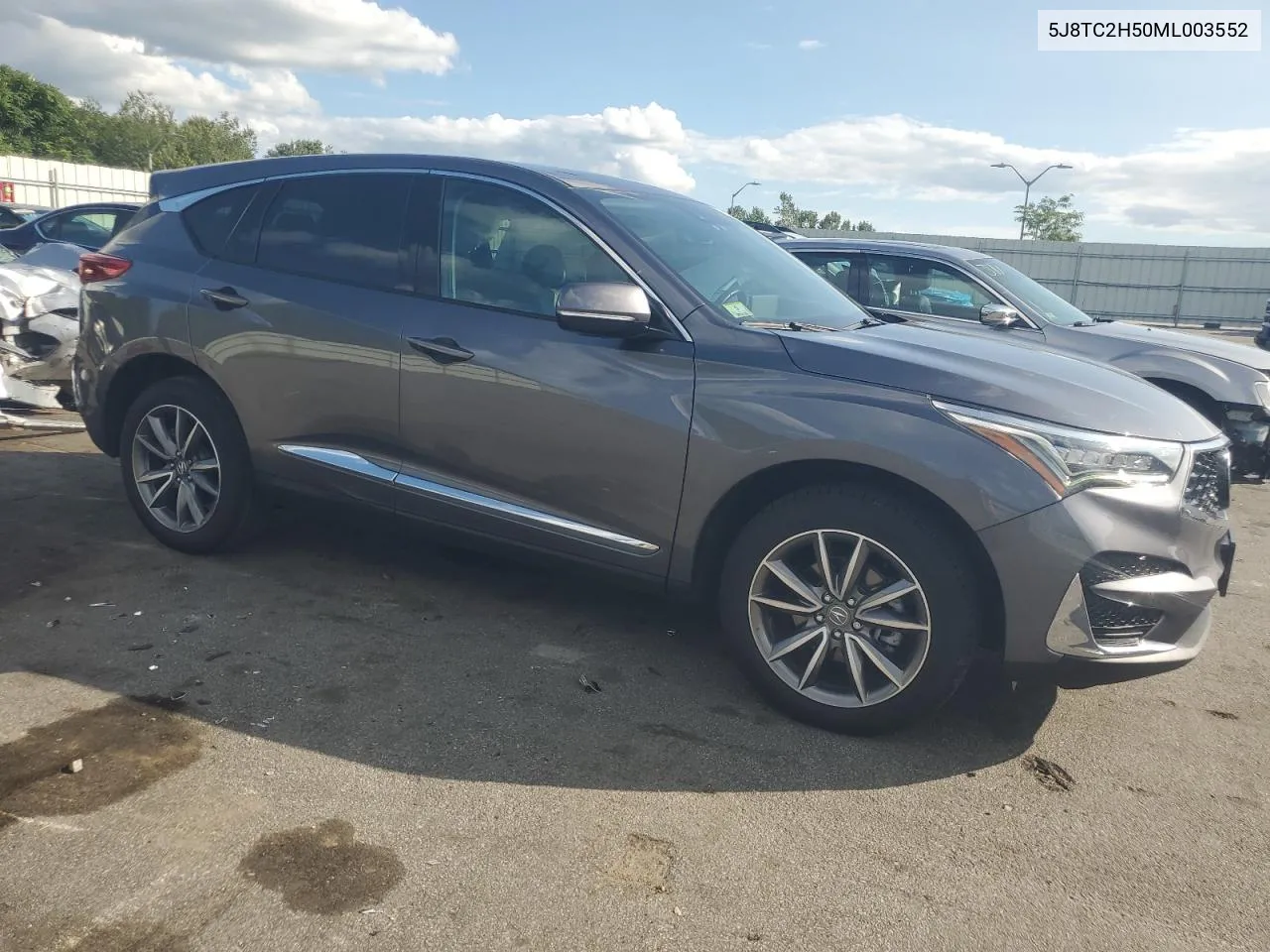 2021 Acura Rdx Technology VIN: 5J8TC2H50ML003552 Lot: 68218144