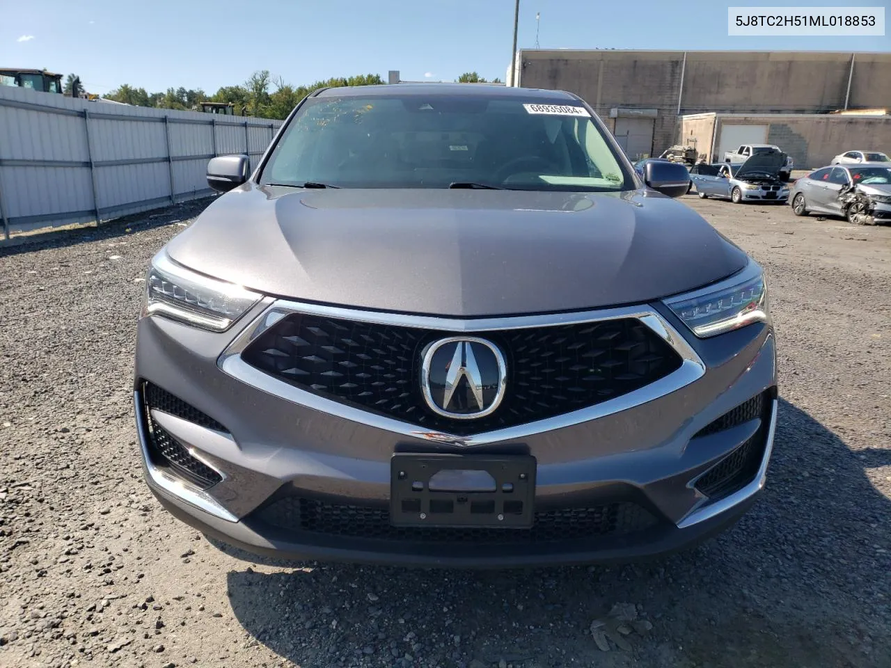 2021 Acura Rdx Technology VIN: 5J8TC2H51ML018853 Lot: 68935084