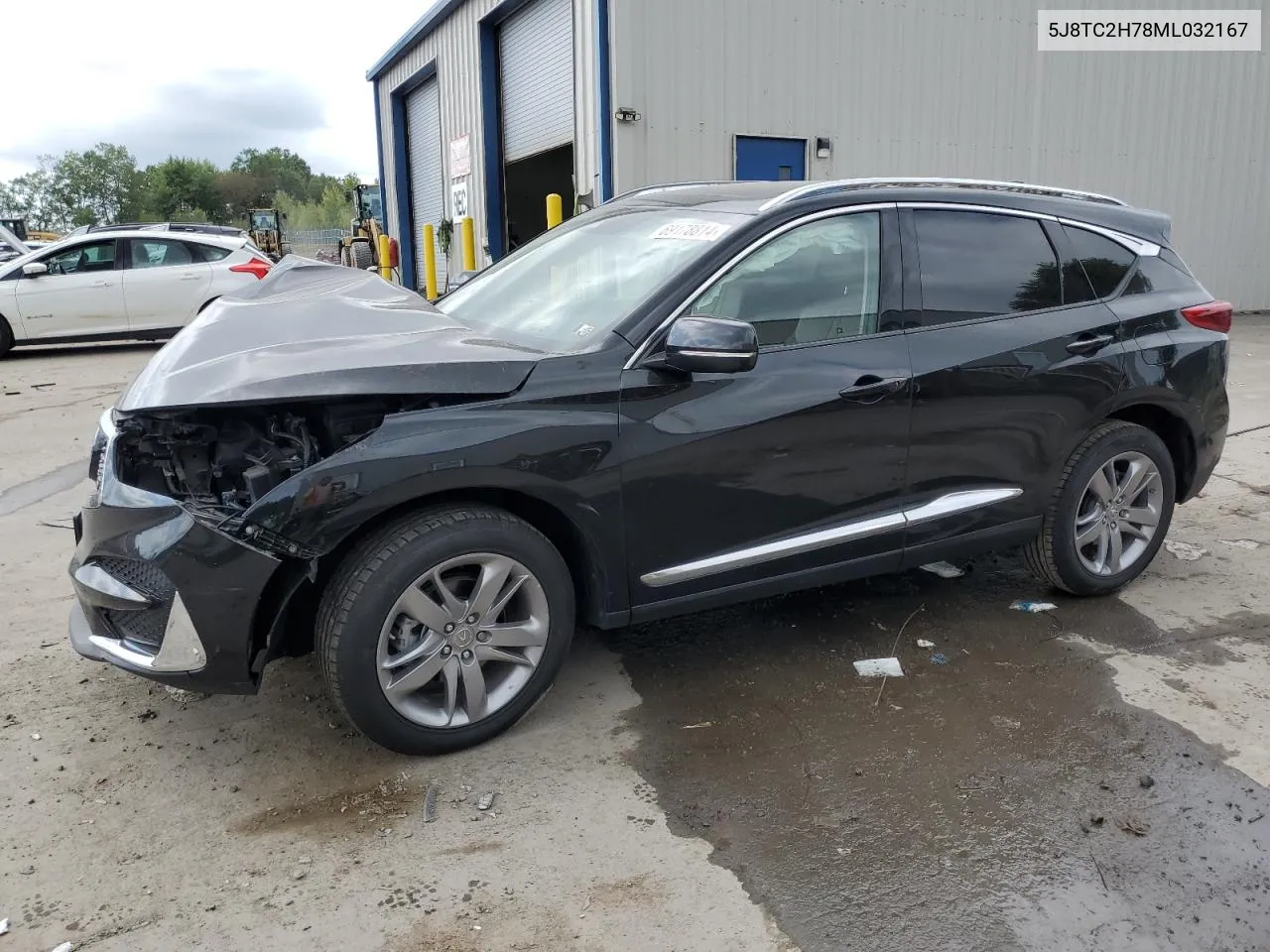 2021 Acura Rdx Advance VIN: 5J8TC2H78ML032167 Lot: 69178814