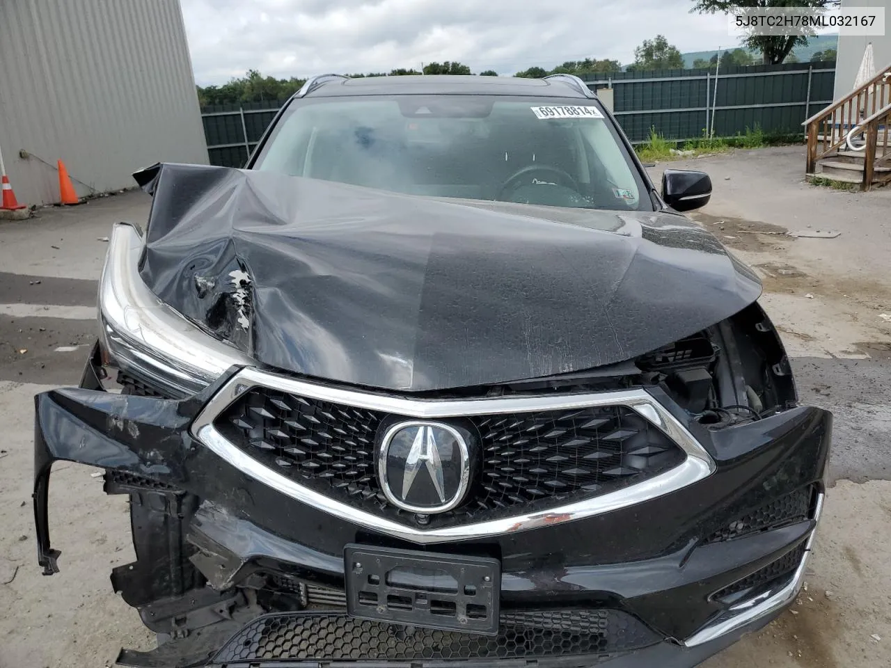 2021 Acura Rdx Advance VIN: 5J8TC2H78ML032167 Lot: 69178814