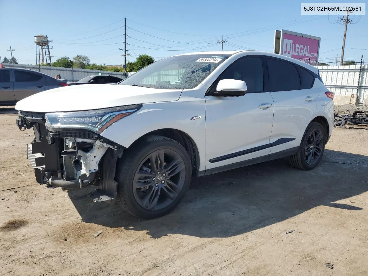 2021 Acura Rdx A-Spec VIN: 5J8TC2H65ML002681 Lot: 69300394