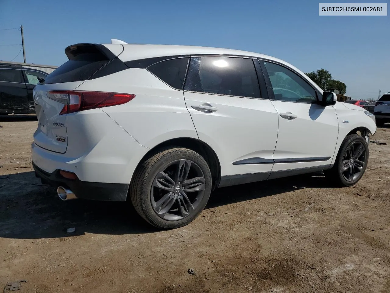 2021 Acura Rdx A-Spec VIN: 5J8TC2H65ML002681 Lot: 69300394