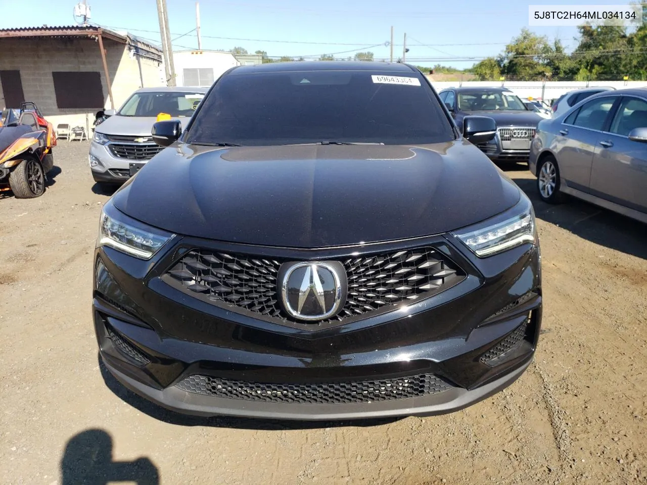 2021 Acura Rdx A-Spec VIN: 5J8TC2H64ML034134 Lot: 69643364