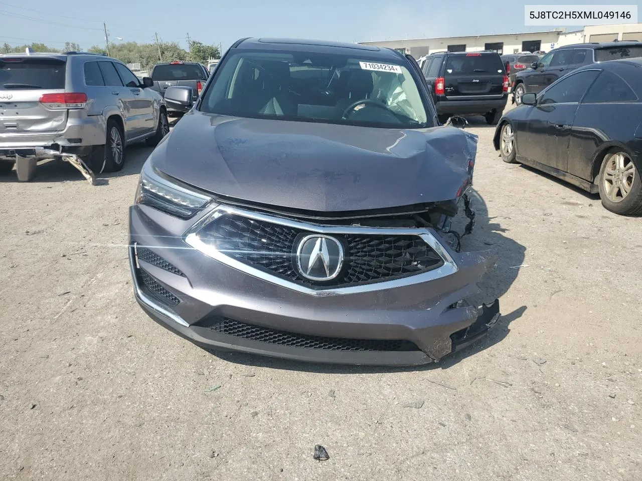 2021 Acura Rdx Technology VIN: 5J8TC2H5XML049146 Lot: 71034234