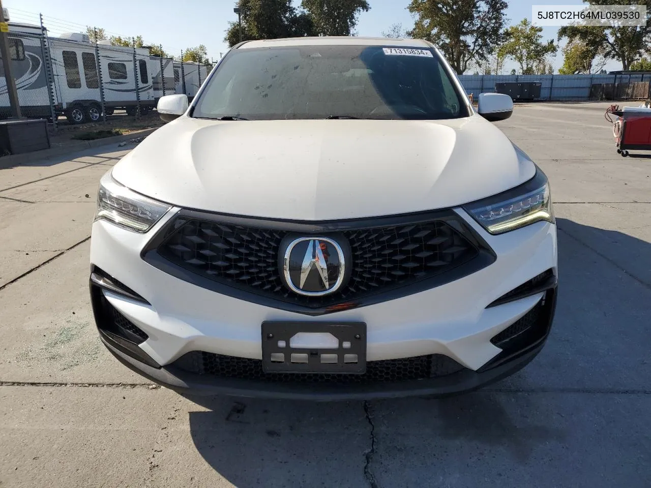 2021 Acura Rdx A-Spec VIN: 5J8TC2H64ML039530 Lot: 71315834