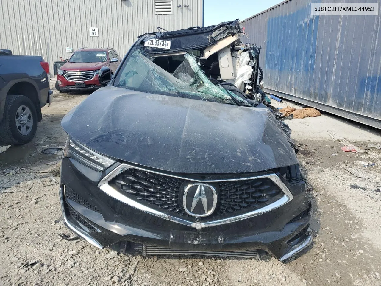 2021 Acura Rdx Advance VIN: 5J8TC2H7XML044952 Lot: 72093734