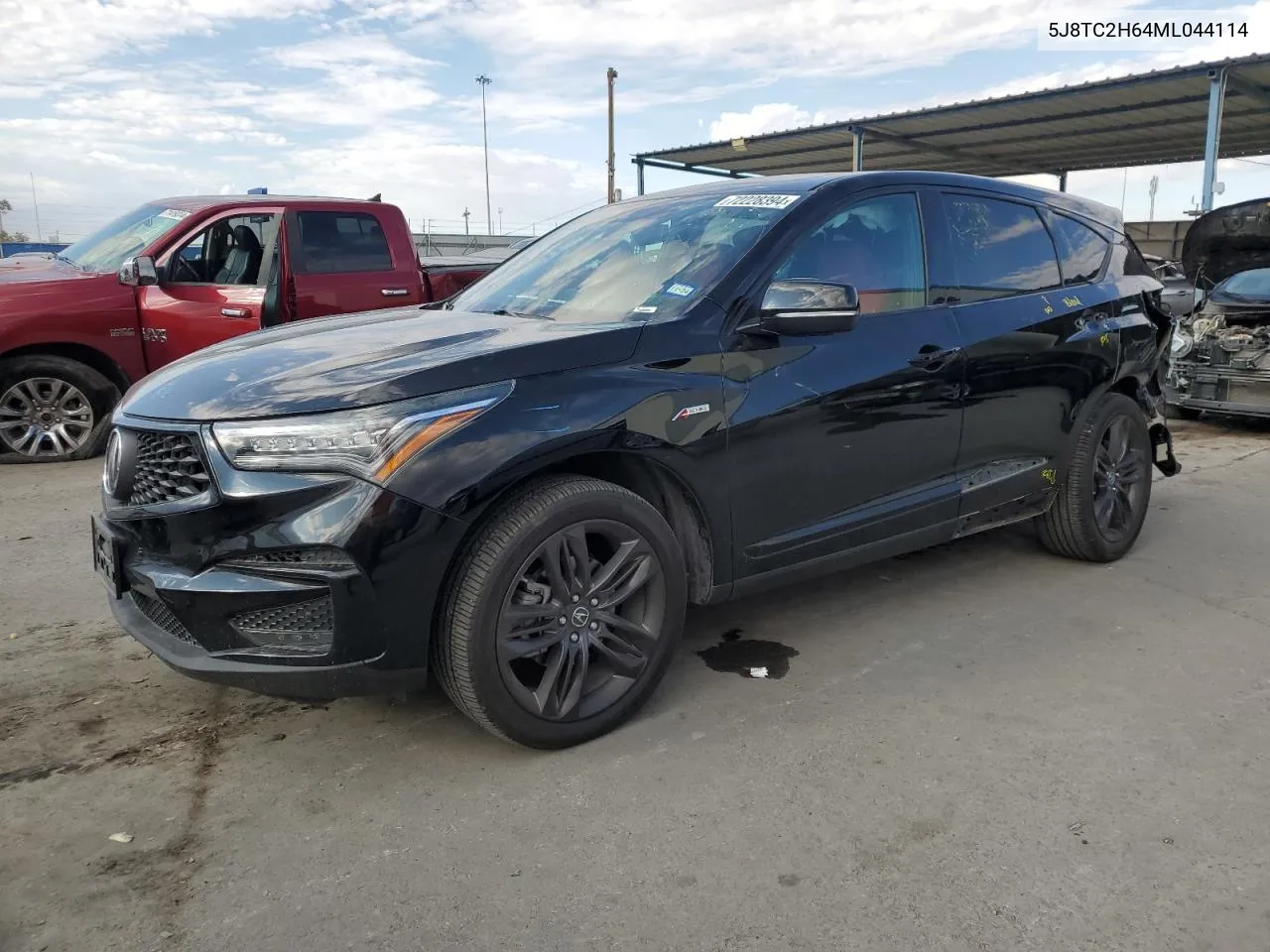 2021 Acura Rdx A-Spec VIN: 5J8TC2H64ML044114 Lot: 72228394