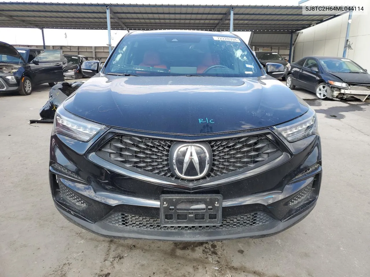 2021 Acura Rdx A-Spec VIN: 5J8TC2H64ML044114 Lot: 72228394