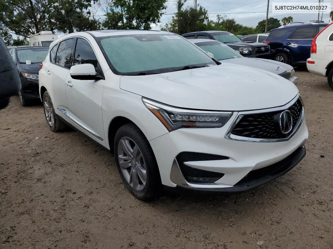 2021 Acura Rdx Advance VIN: 5J8TC2H74ML010327 Lot: 73623274