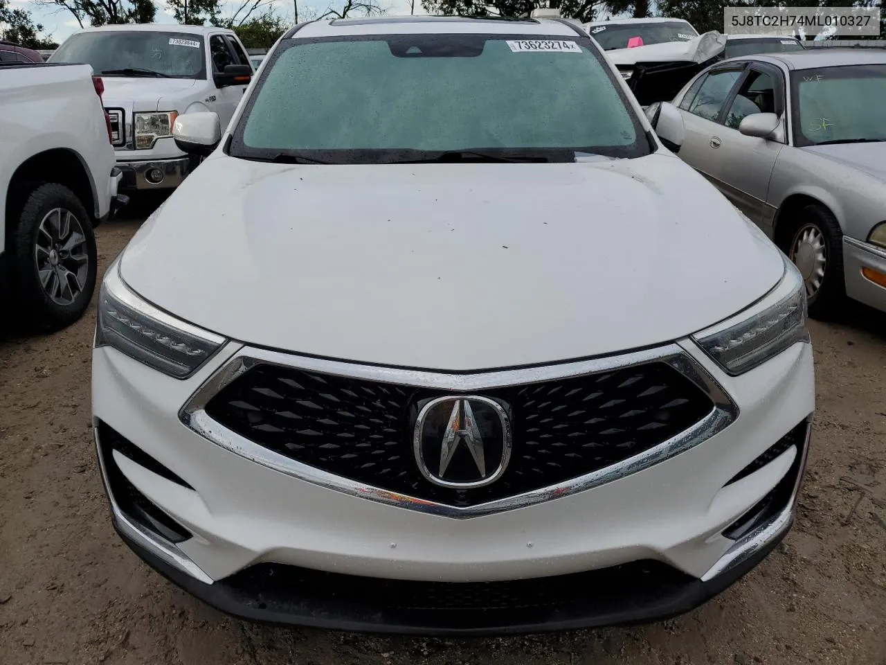 2021 Acura Rdx Advance VIN: 5J8TC2H74ML010327 Lot: 73623274