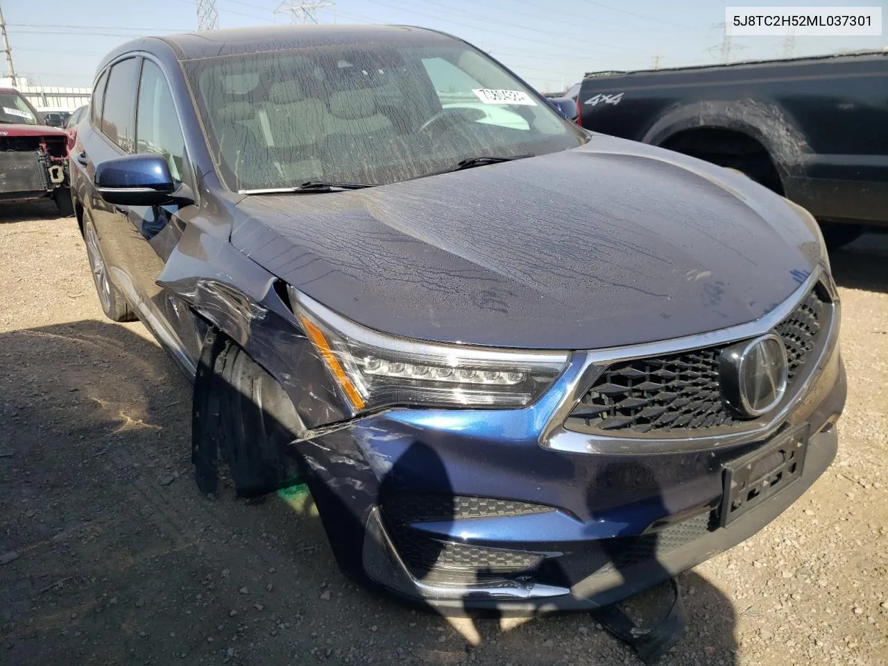 2021 Acura Rdx Technology VIN: 5J8TC2H52ML037301 Lot: 73804384