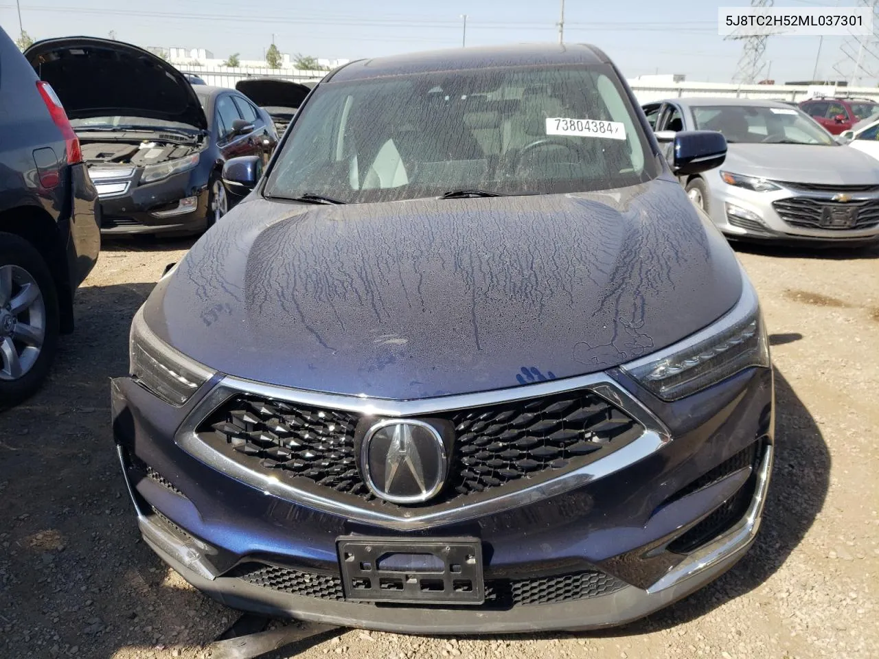 2021 Acura Rdx Technology VIN: 5J8TC2H52ML037301 Lot: 73804384