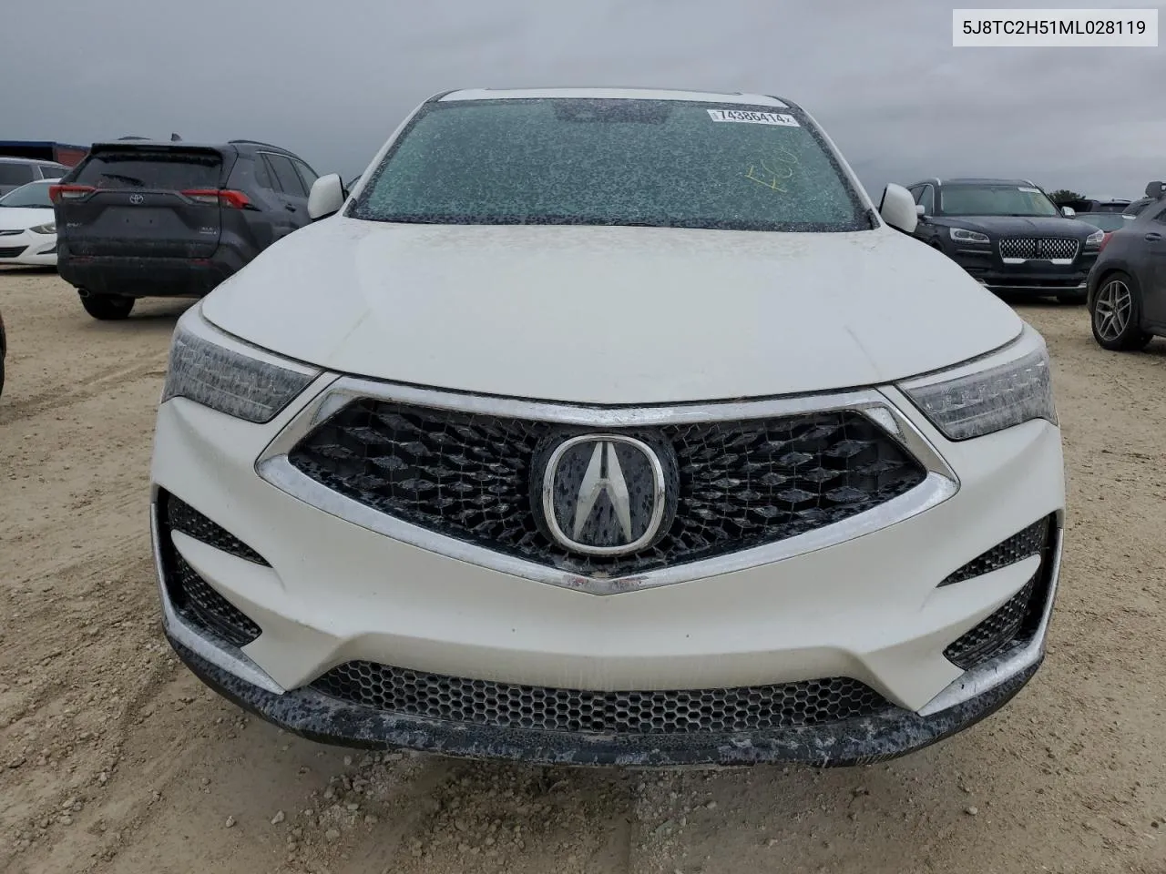 2021 Acura Rdx Technology VIN: 5J8TC2H51ML028119 Lot: 74386414