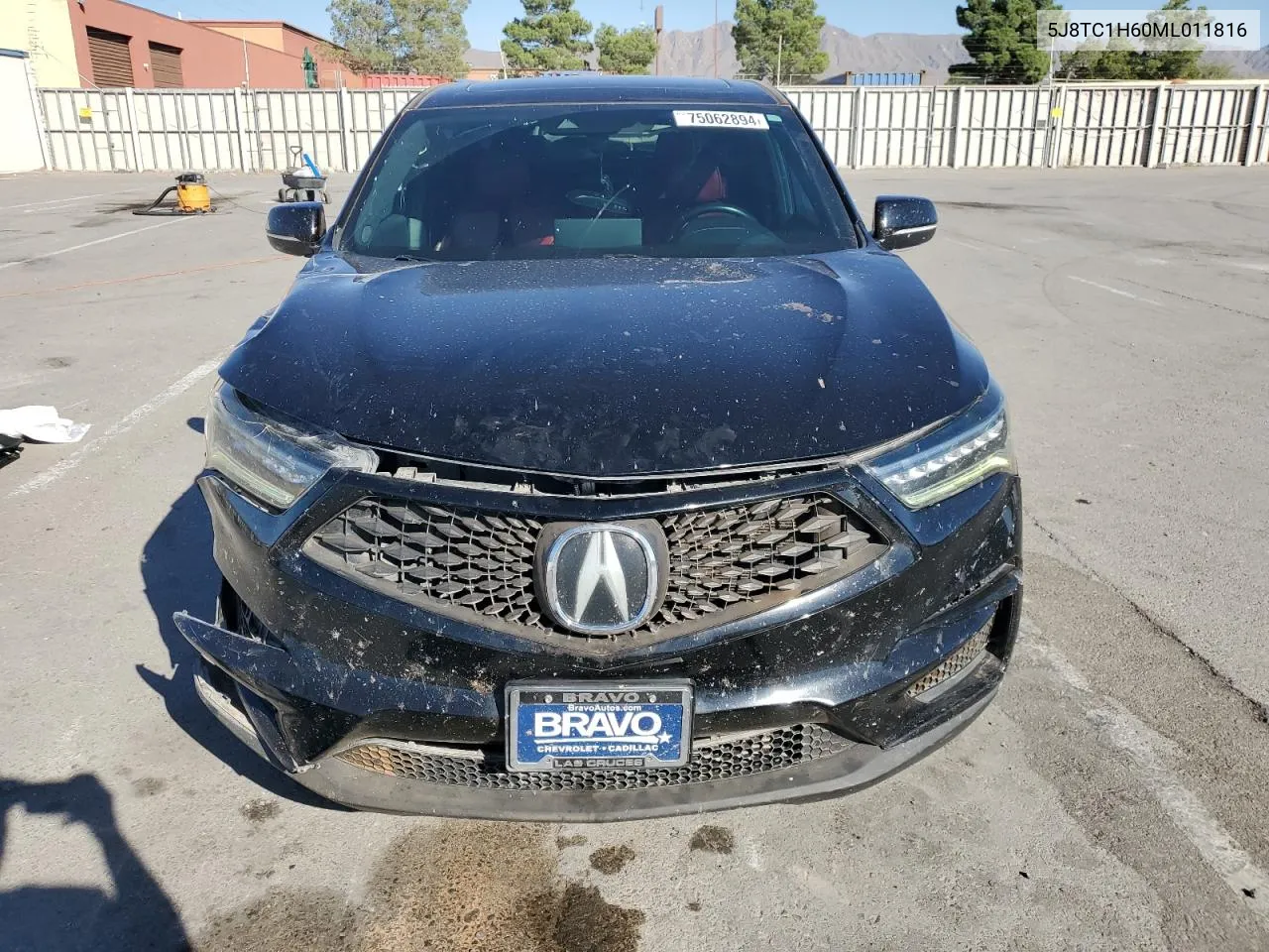 2021 Acura Rdx A-Spec VIN: 5J8TC1H60ML011816 Lot: 75062894