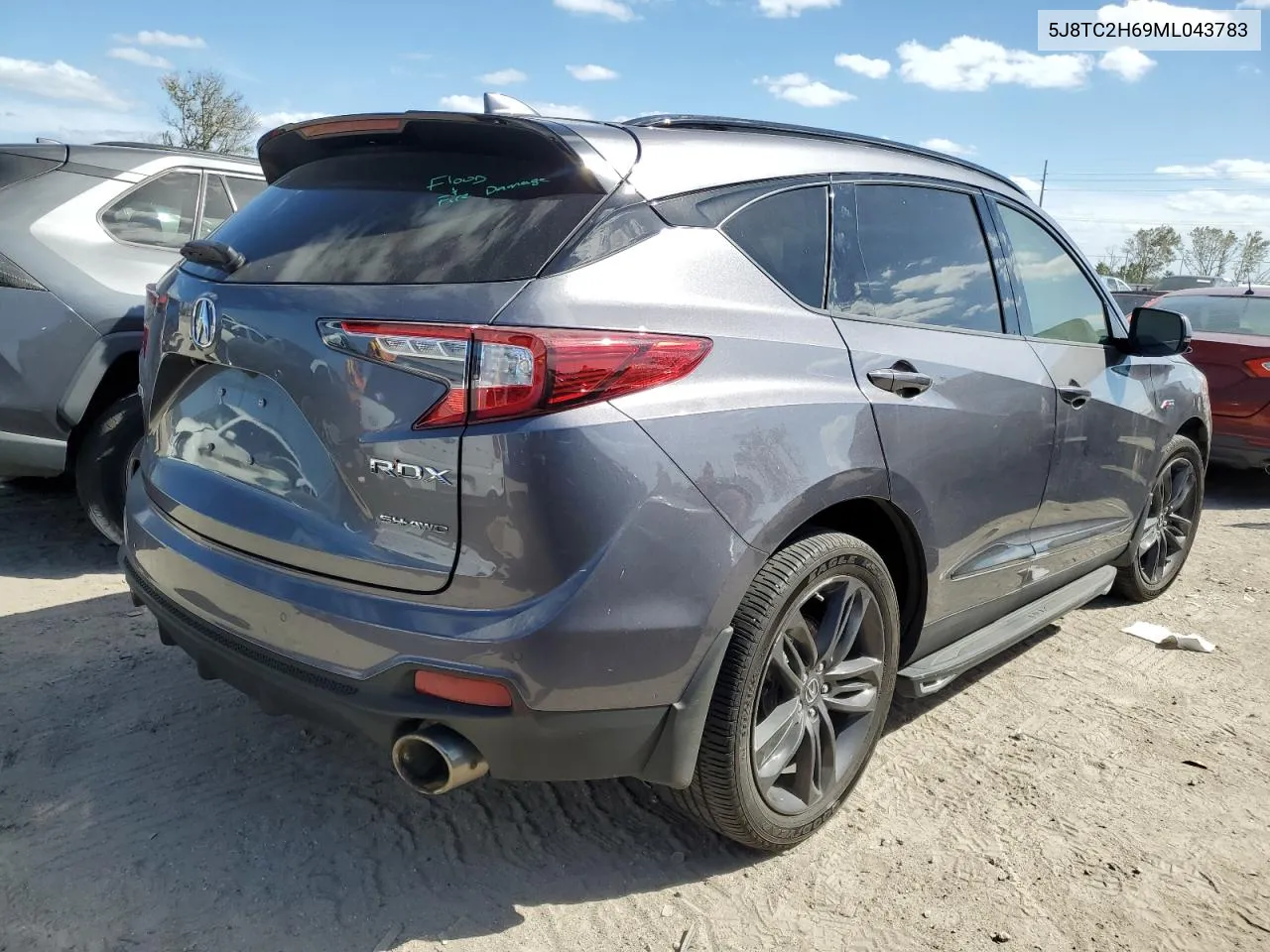 2021 Acura Rdx A-Spec VIN: 5J8TC2H69ML043783 Lot: 76569254