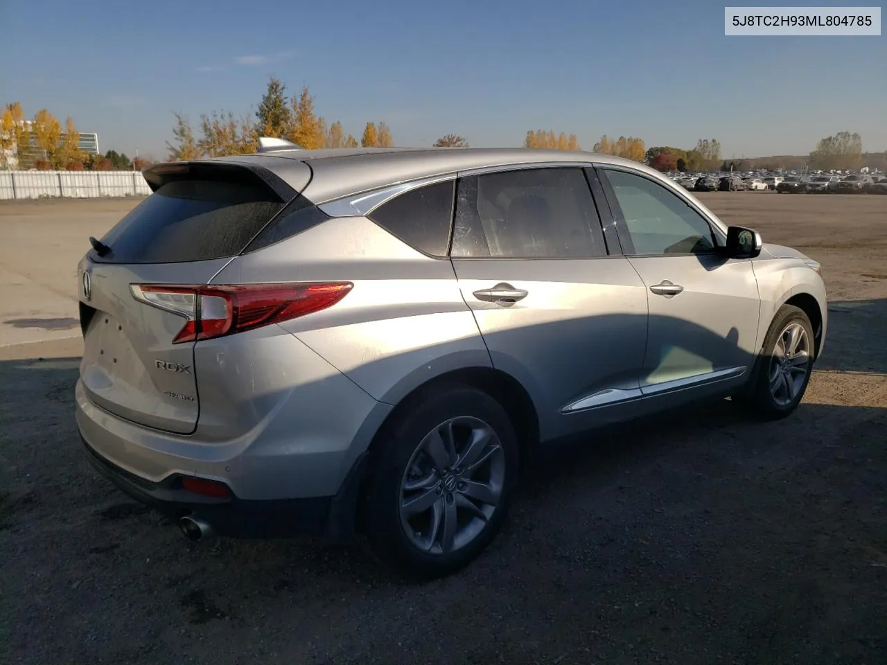 2021 Acura Rdx Platinum Elite VIN: 5J8TC2H93ML804785 Lot: 76570084