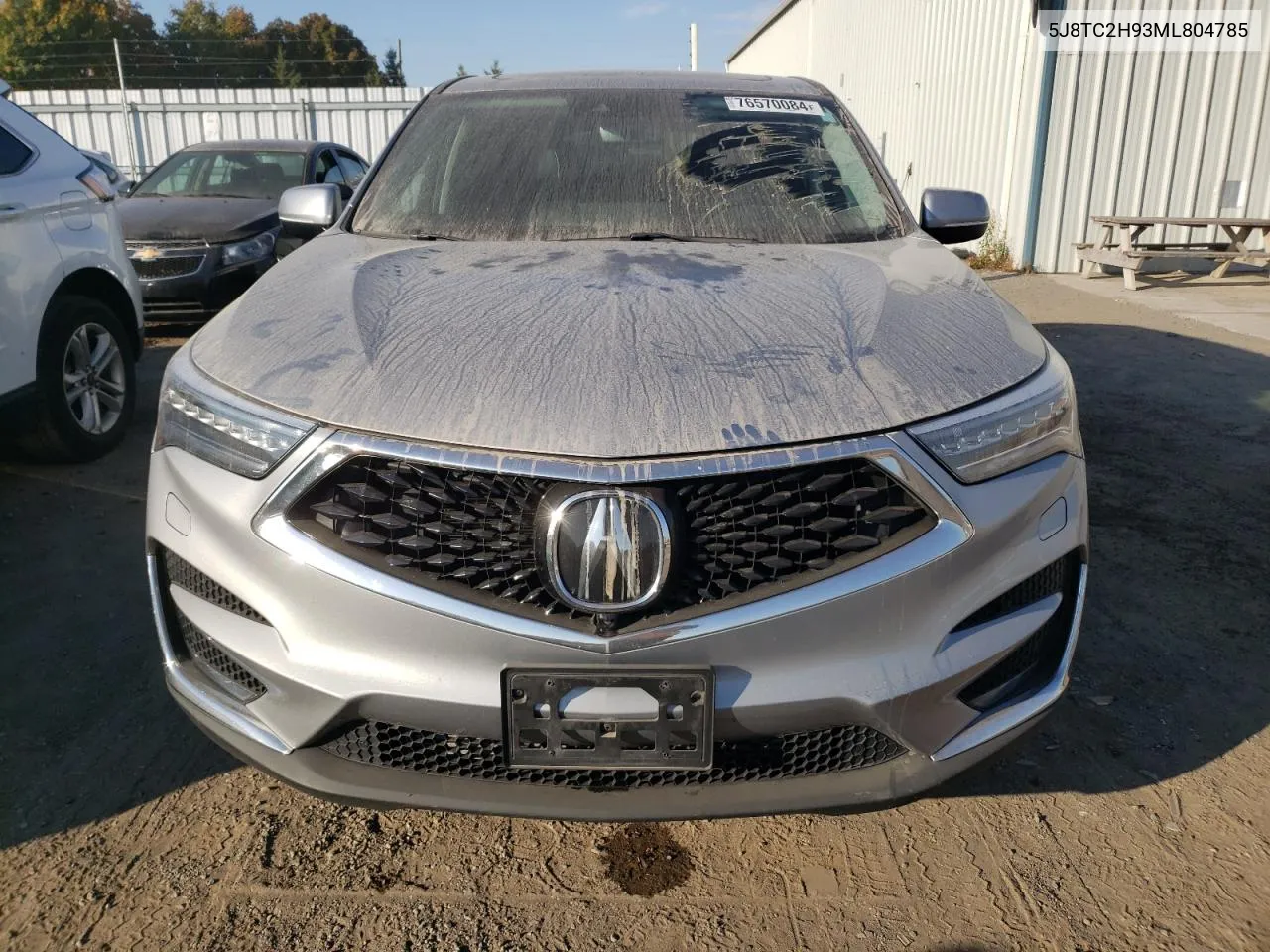 2021 Acura Rdx Platinum Elite VIN: 5J8TC2H93ML804785 Lot: 76570084