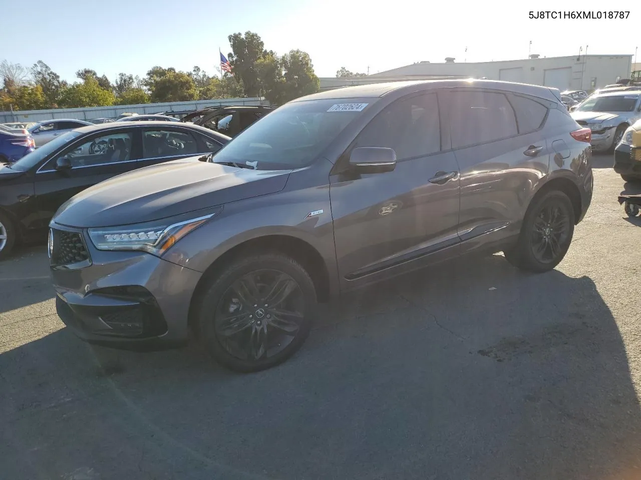 2021 Acura Rdx A-Spec VIN: 5J8TC1H6XML018787 Lot: 76702624