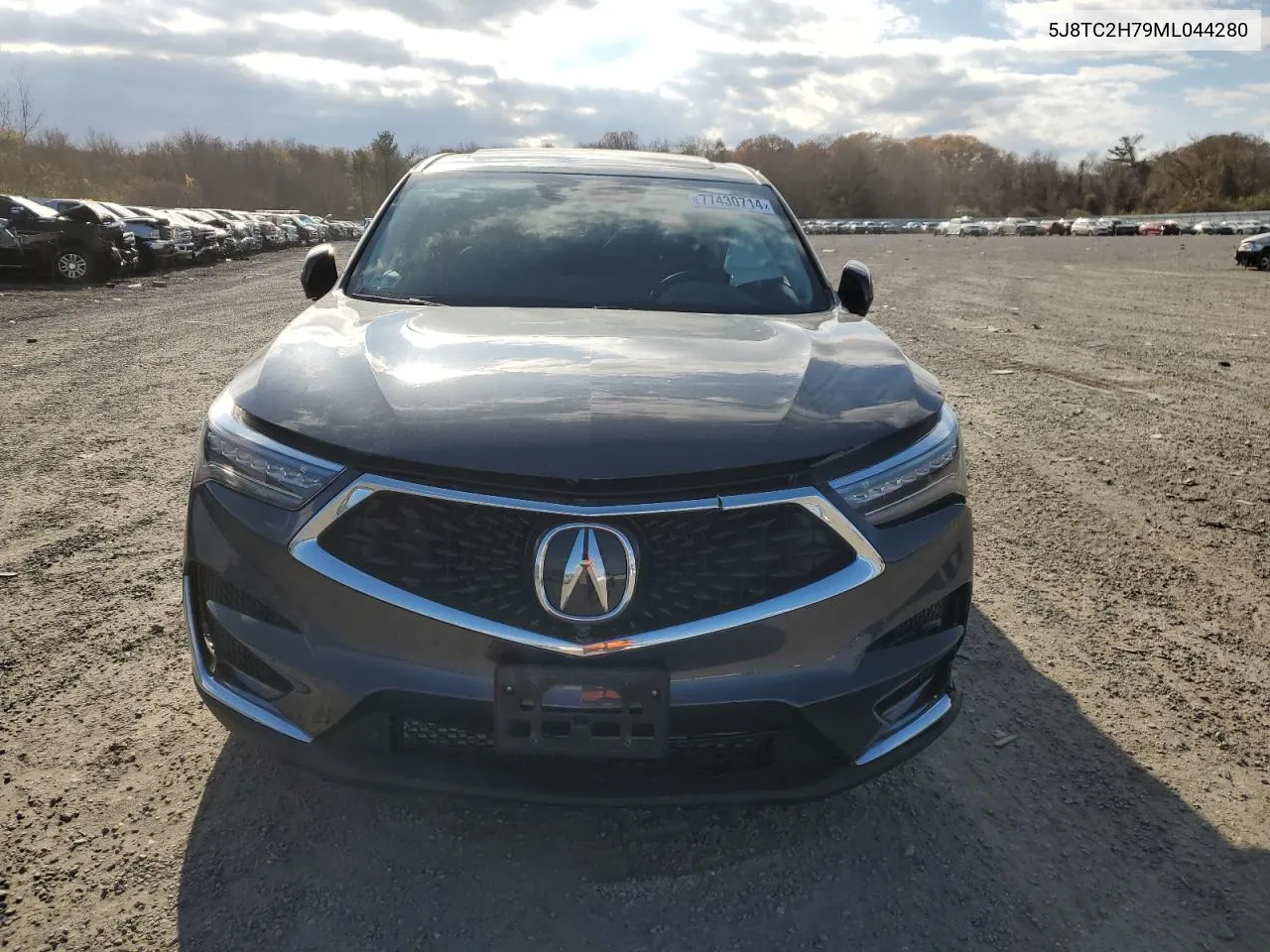 2021 Acura Rdx Advance VIN: 5J8TC2H79ML044280 Lot: 77430714