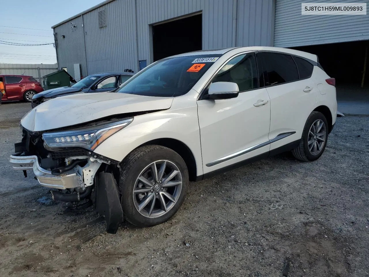 2021 Acura Rdx Technology VIN: 5J8TC1H59ML009893 Lot: 80361514