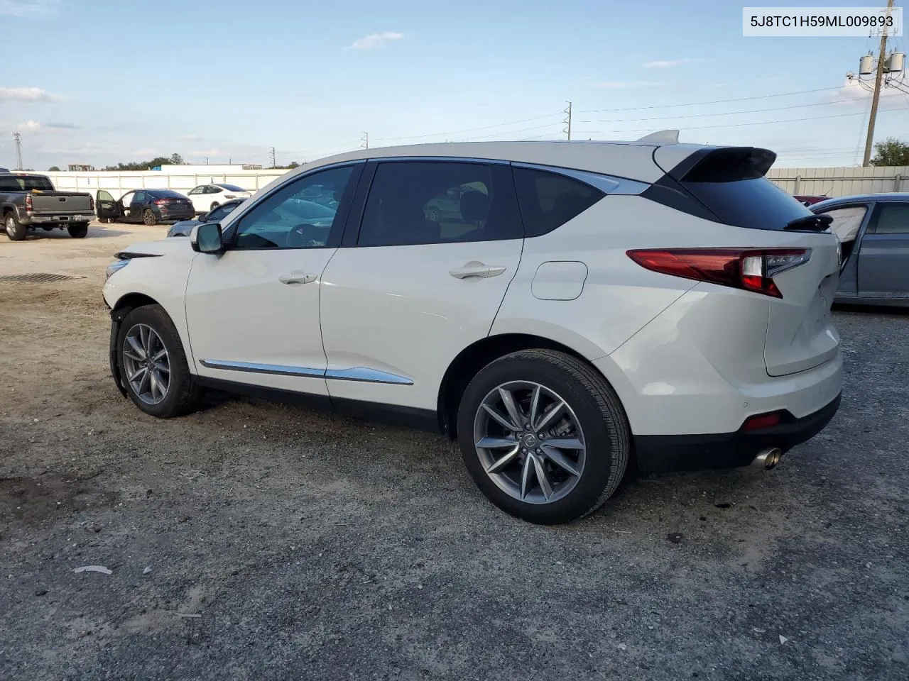 2021 Acura Rdx Technology VIN: 5J8TC1H59ML009893 Lot: 80361514