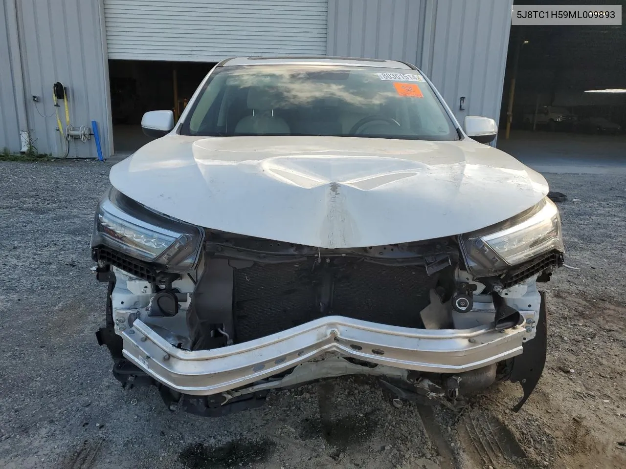 2021 Acura Rdx Technology VIN: 5J8TC1H59ML009893 Lot: 80361514