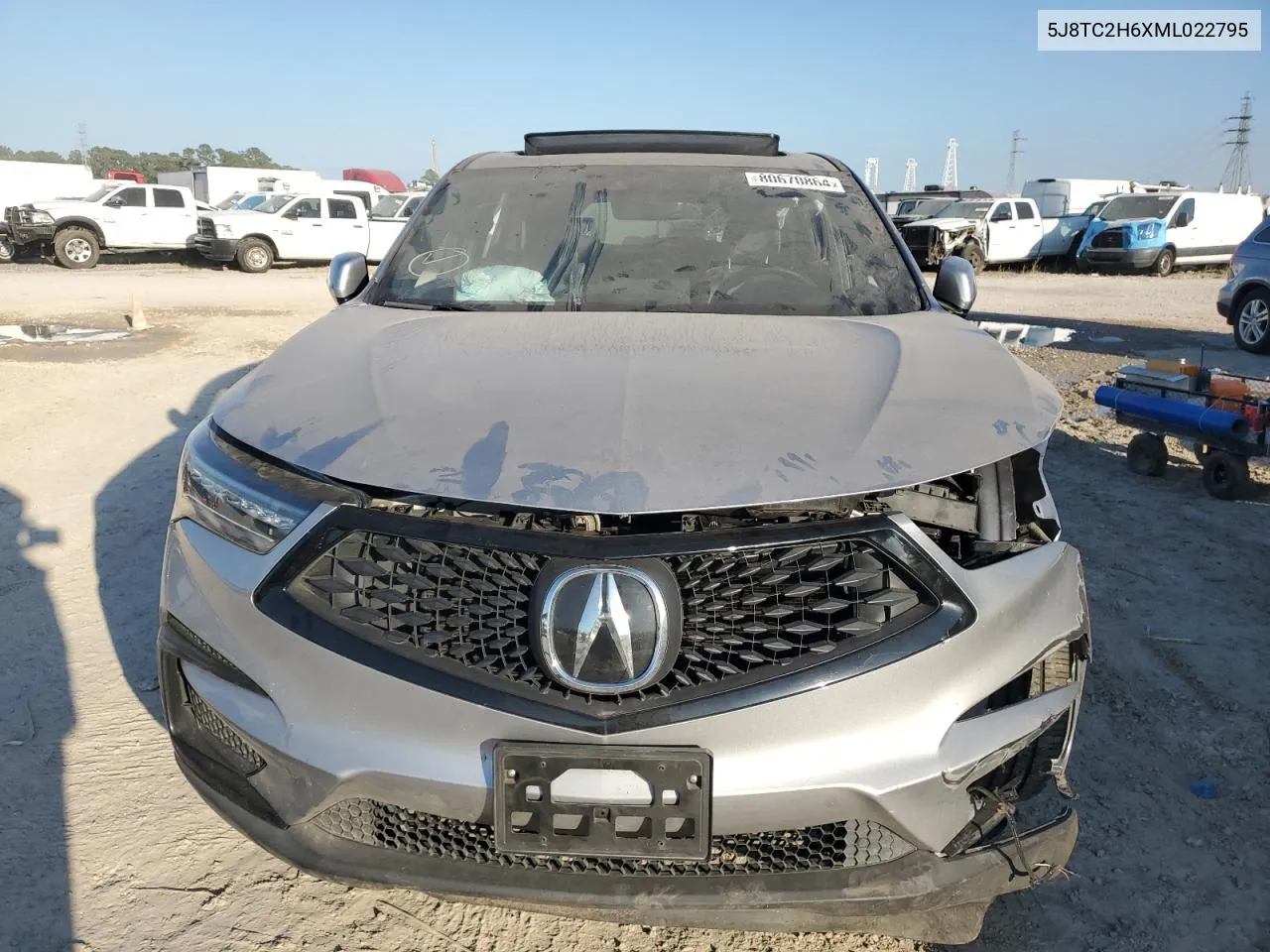 2021 Acura Rdx A-Spec VIN: 5J8TC2H6XML022795 Lot: 80670864