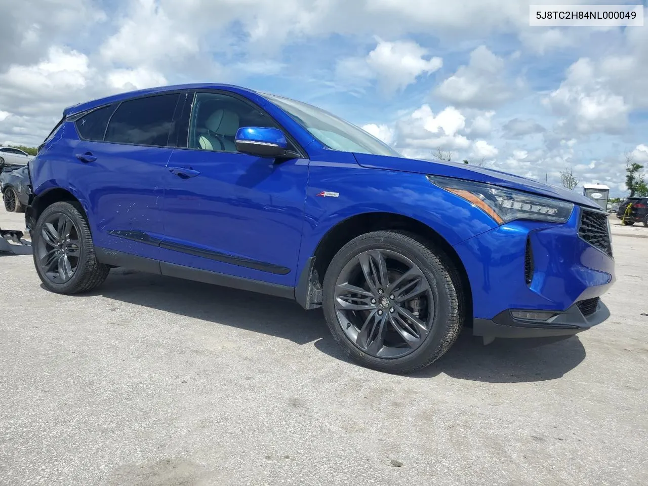 2022 Acura Rdx A-Spec Advance VIN: 5J8TC2H84NL000049 Lot: 71097584