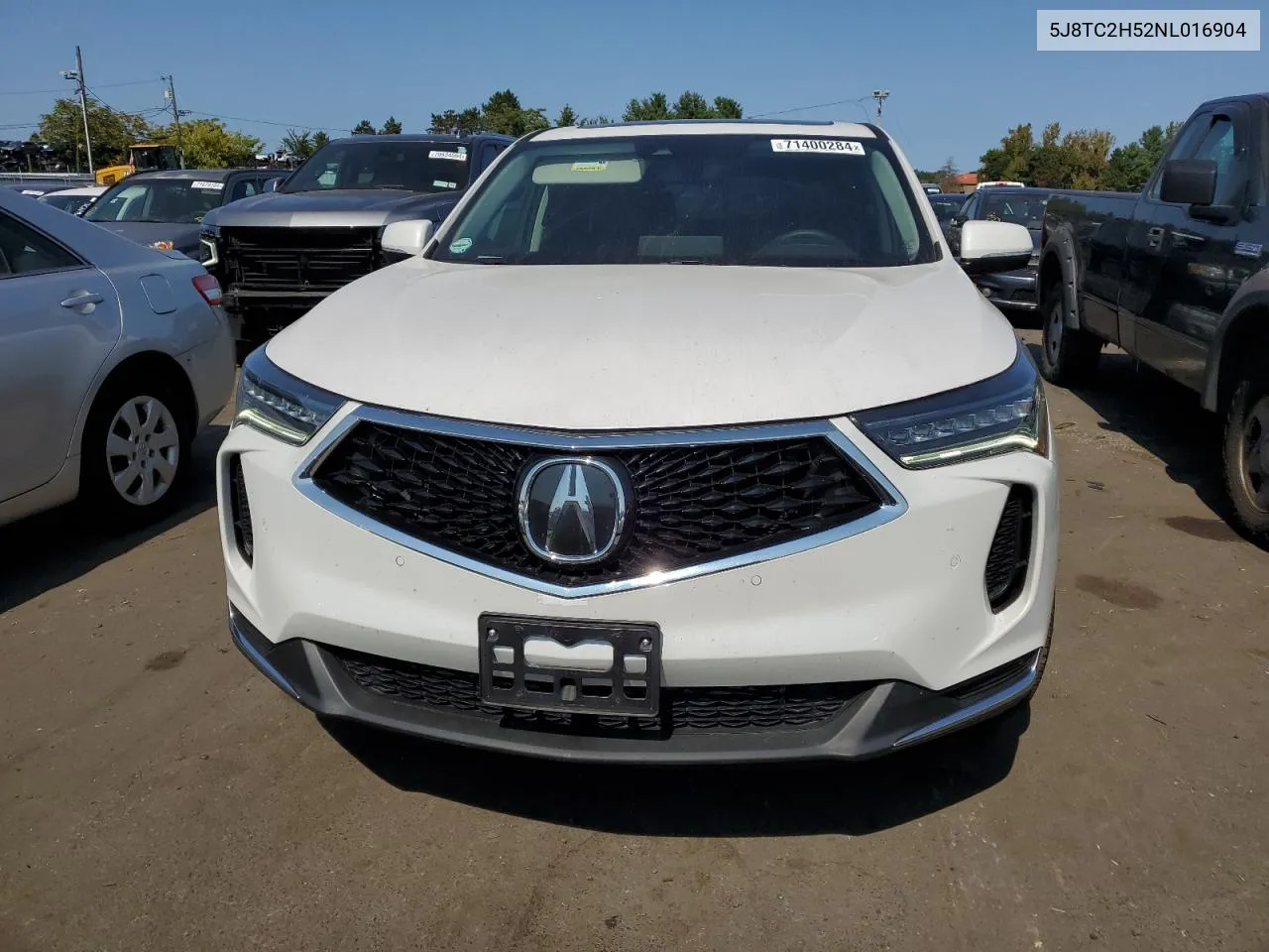 2022 Acura Rdx Technology VIN: 5J8TC2H52NL016904 Lot: 71400284