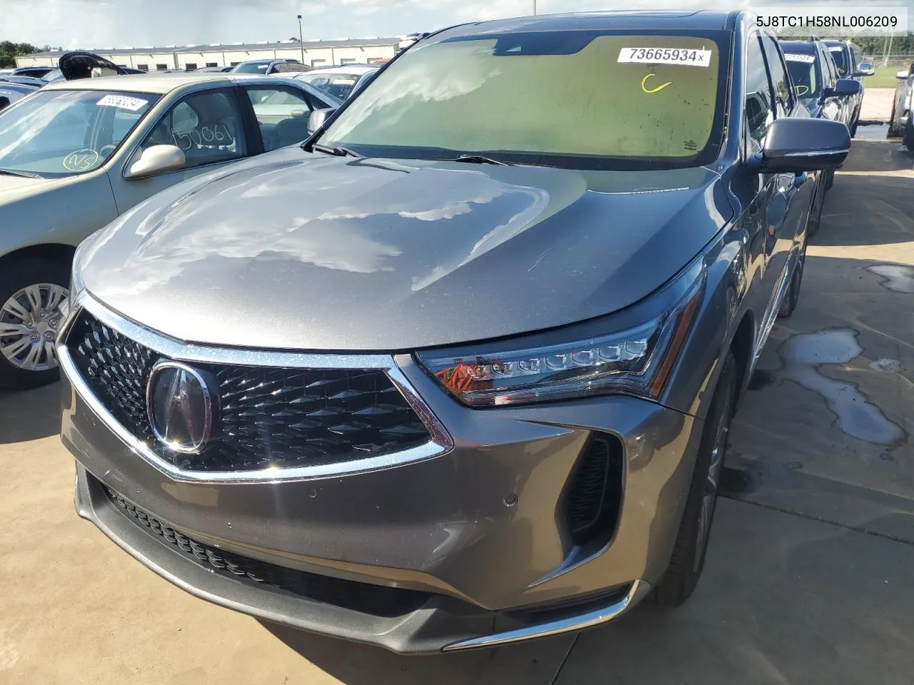 2022 Acura Rdx Technology VIN: 5J8TC1H58NL006209 Lot: 73665934