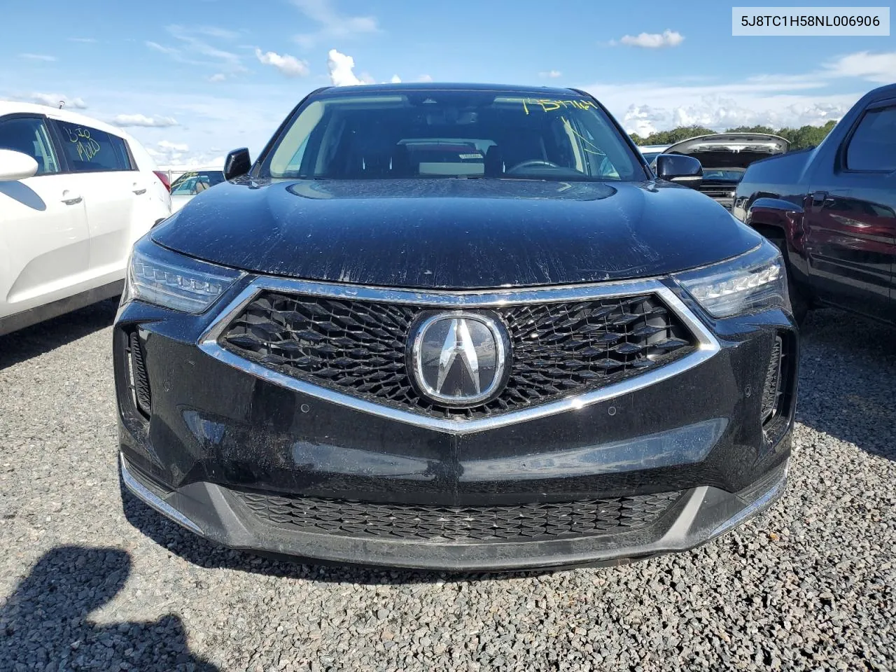 2022 Acura Rdx Technology VIN: 5J8TC1H58NL006906 Lot: 74547164