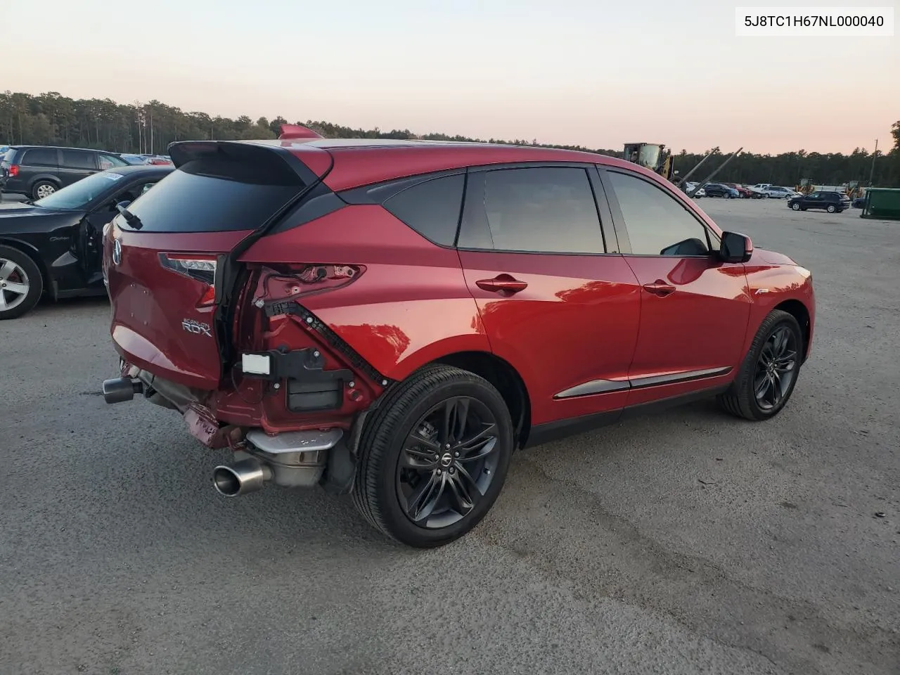 2022 Acura Rdx A-Spec VIN: 5J8TC1H67NL000040 Lot: 75944694