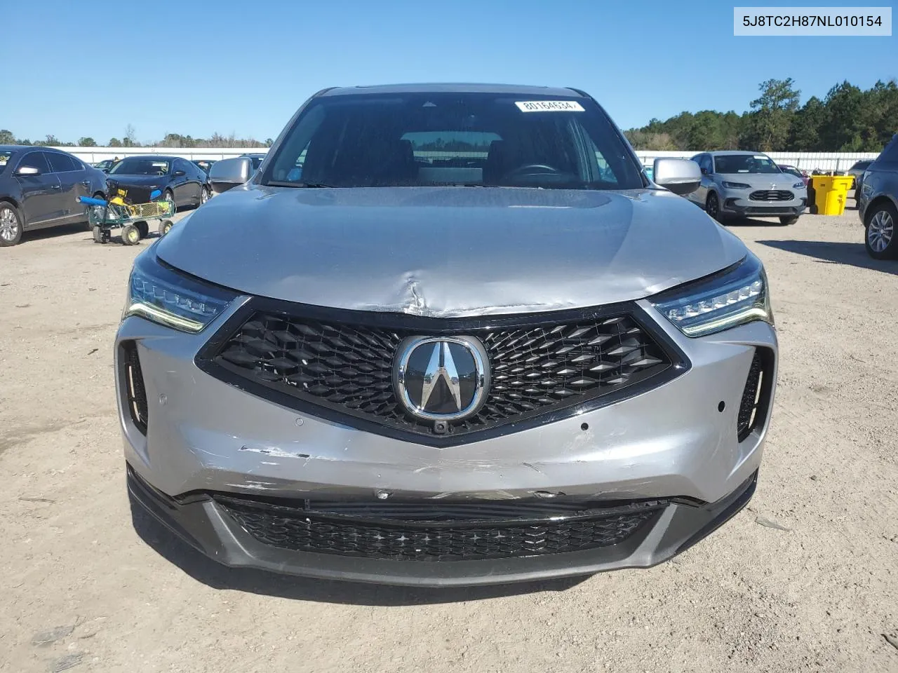 2022 Acura Rdx A-Spec Advance VIN: 5J8TC2H87NL010154 Lot: 80164634