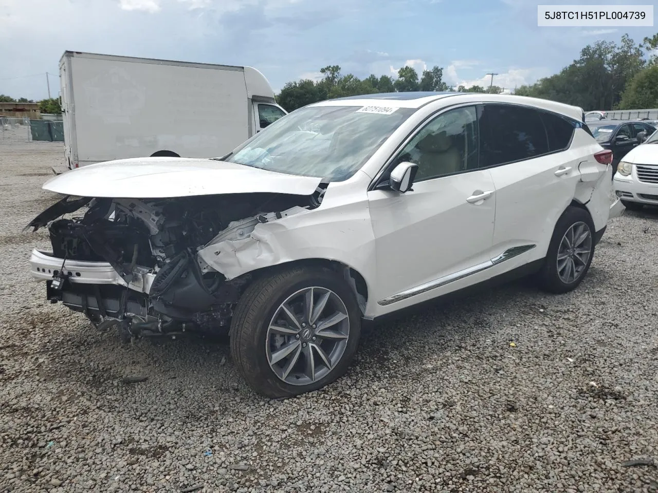 2023 Acura Rdx Technology VIN: 5J8TC1H51PL004739 Lot: 62751094