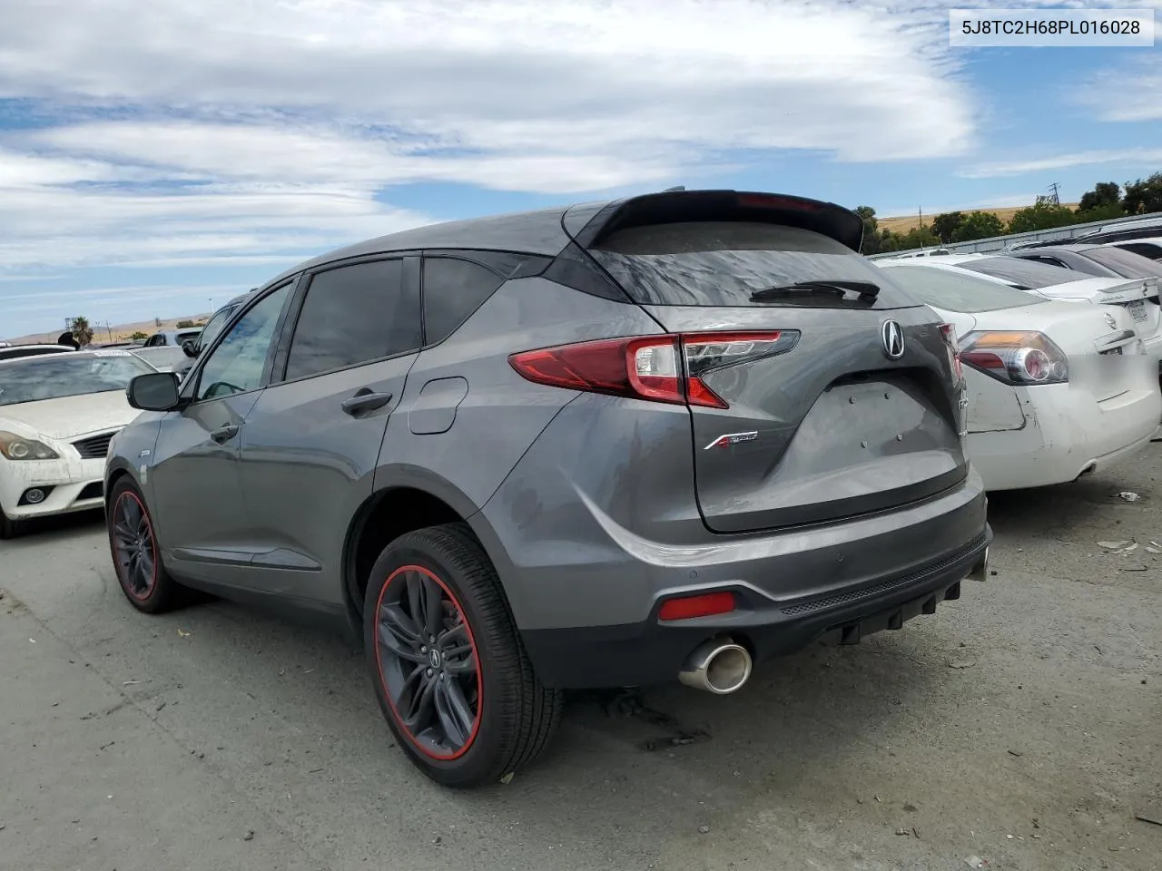 2023 Acura Rdx A-Spec VIN: 5J8TC2H68PL016028 Lot: 66328594