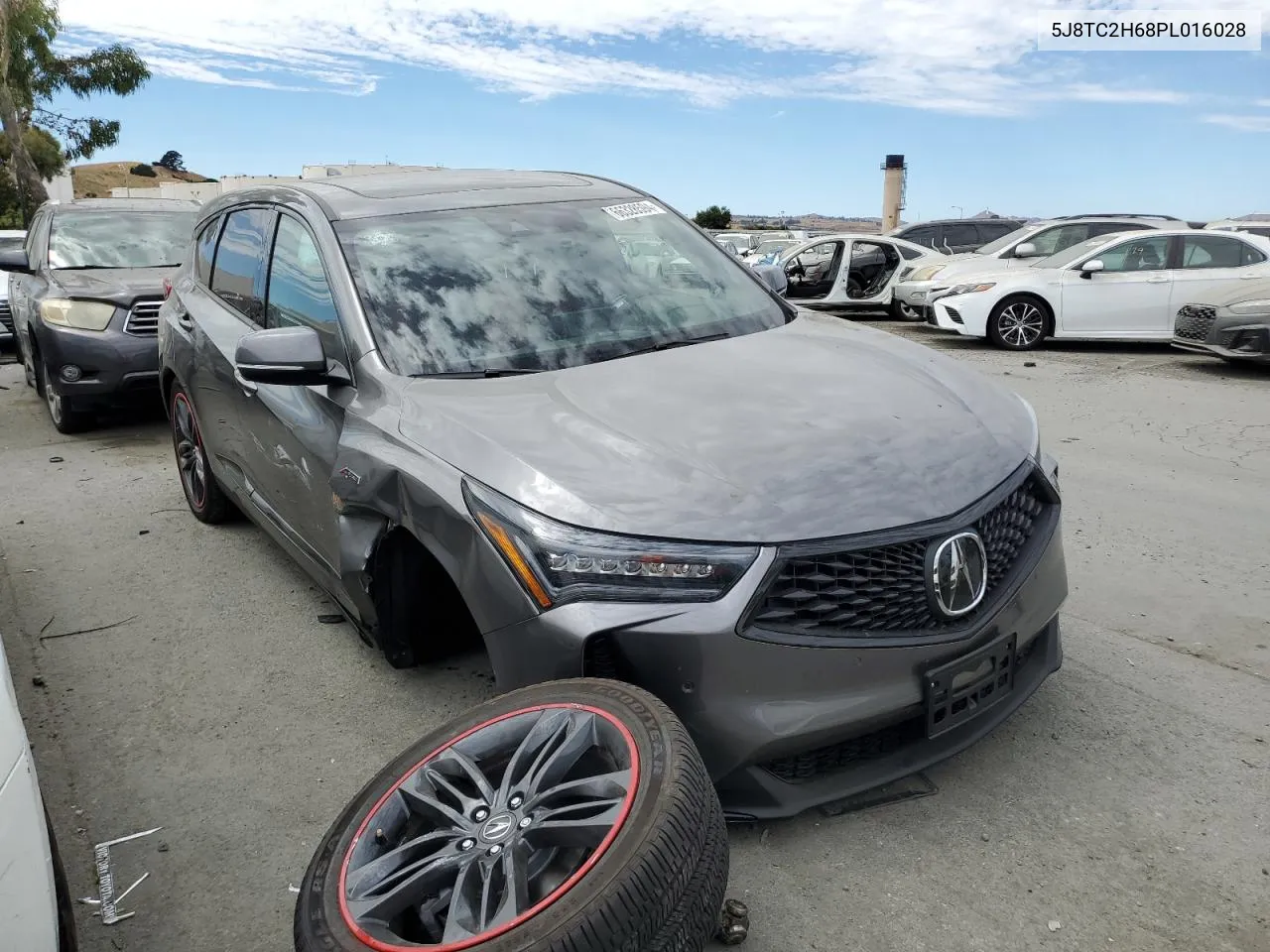 2023 Acura Rdx A-Spec VIN: 5J8TC2H68PL016028 Lot: 66328594