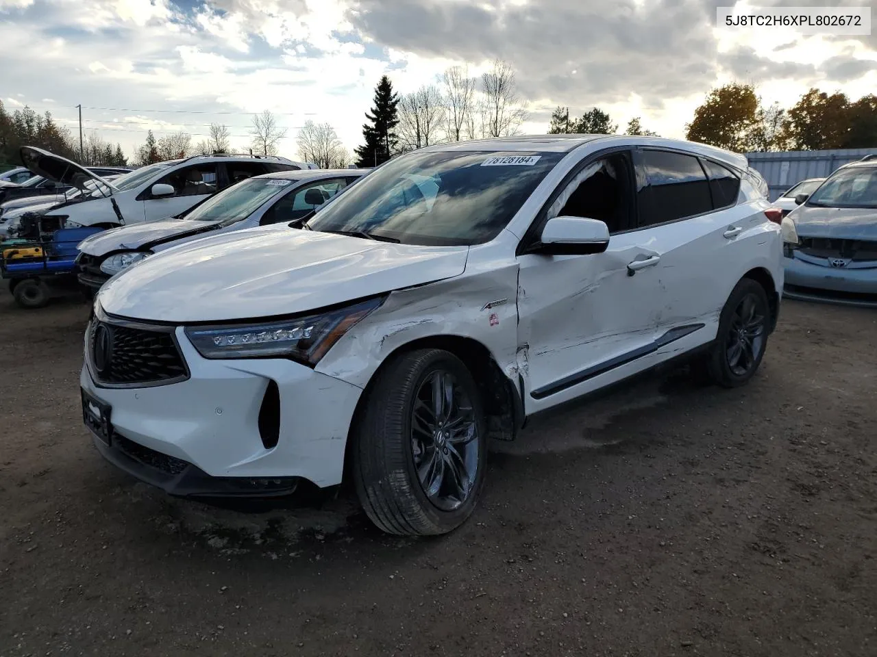 2023 Acura Rdx A-Spec VIN: 5J8TC2H6XPL802672 Lot: 78128184