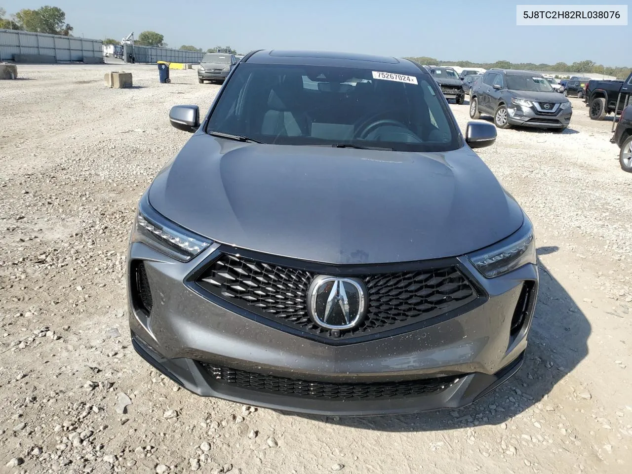 2024 Acura Rdx A-Spec Advance VIN: 5J8TC2H82RL038076 Lot: 75267024