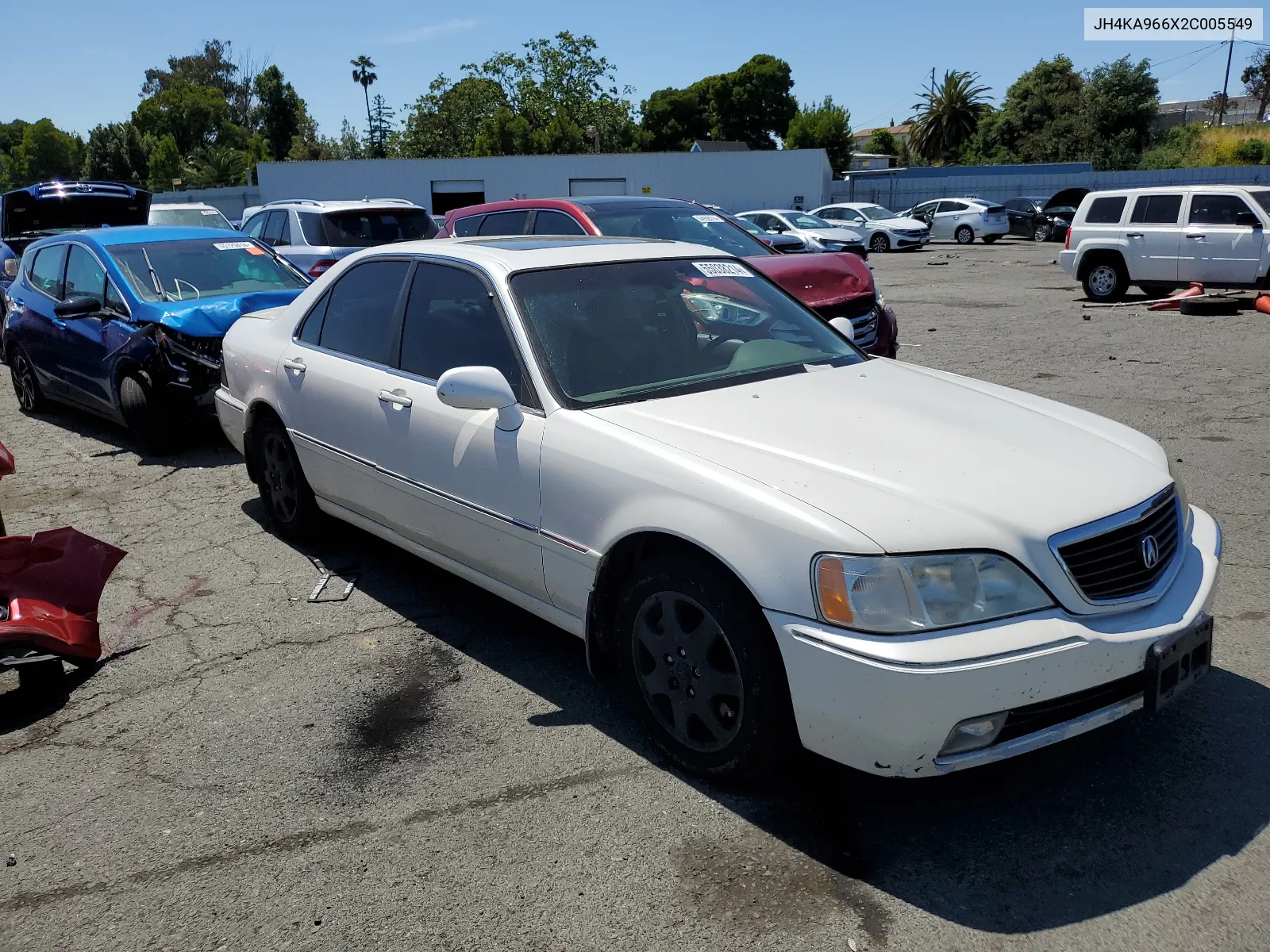 2002 Acura 3.5Rl VIN: JH4KA966X2C005549 Lot: 55038214